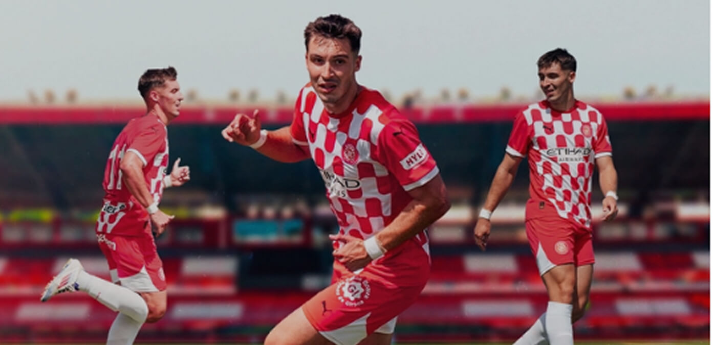 Full shot woman running fast on football field